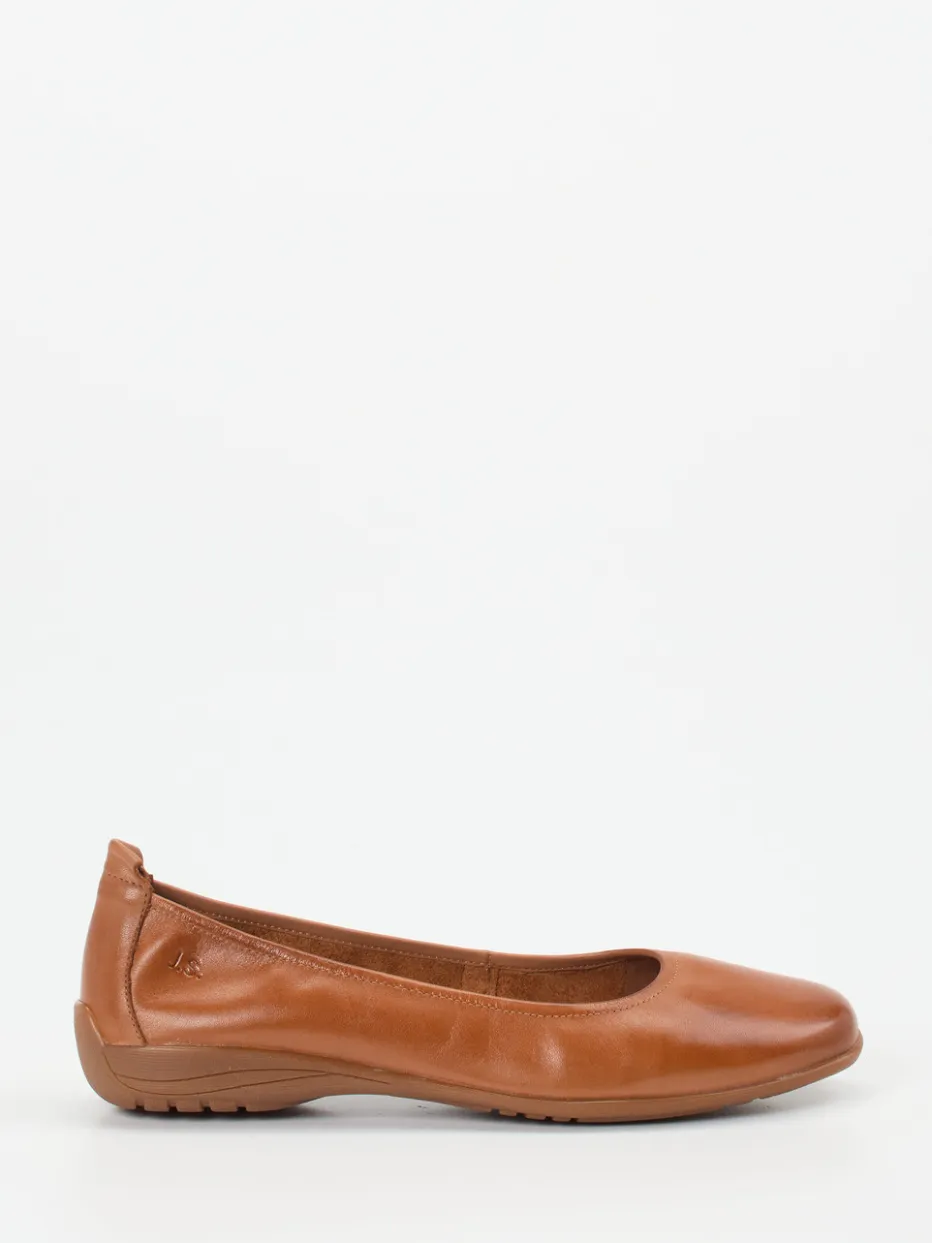 – Komfort-Ballerinas aus Kalbleder Cognac*Josef Seibel Discount