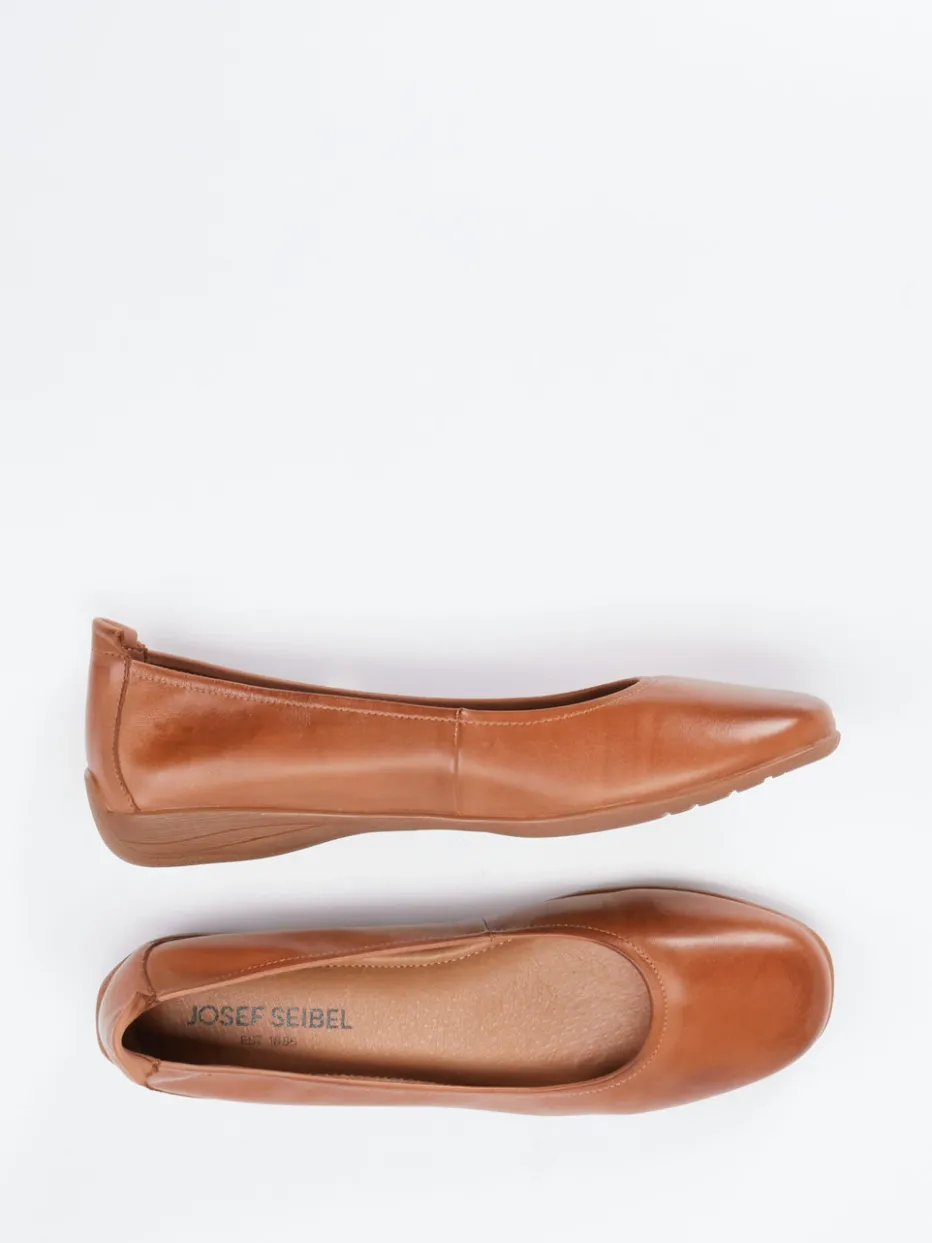 – Komfort-Ballerinas aus Kalbleder Cognac*Josef Seibel Discount