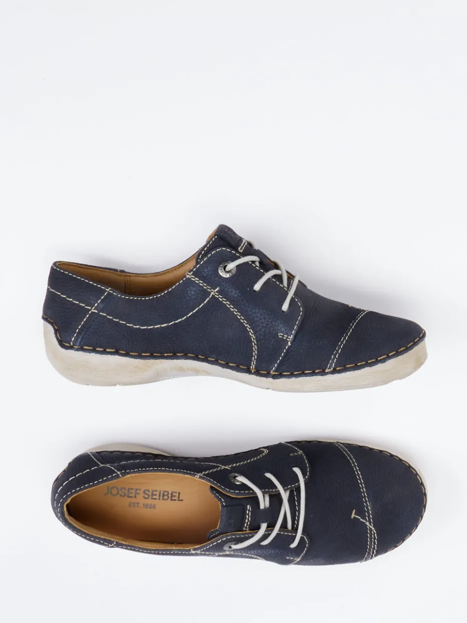 Damen Josef Seibel – Komfort-Halbschuh aus Nubukleder Dunkel