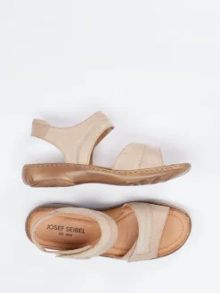 Damen Josef Seibel – Komfortsandalen aus Velour- und Glattleder