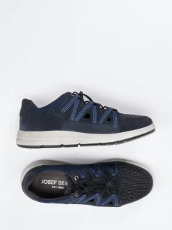 Herren Josef Seibel – Komfort-Sneaker aus Mesh und Nubukleder