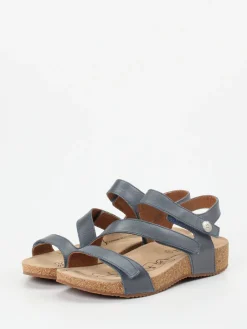 Damen Josef Seibel – Sandalen aus Kalbleder stahl
