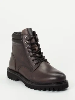 Herren Josef Seibel – Schnürboots aus Kalbleder dunkelbraun