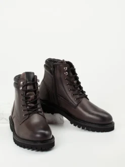 Herren Josef Seibel – Schnürboots aus Kalbleder dunkelbraun