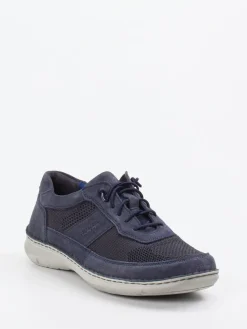 Herren Josef Seibel – Schnürschuh aus Veloursleder dunkel