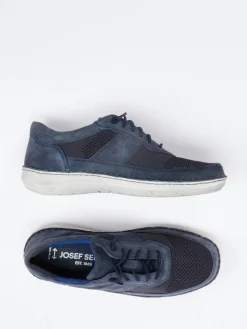 Herren Josef Seibel – Schnürschuh aus Veloursleder dunkel