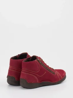 – Schnürstiefelette aus Nubukleder wein*Josef Seibel Best