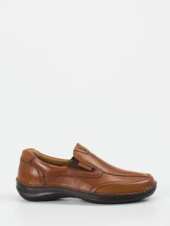 Herren Josef Seibel – Slip-On aus Kalbleder cognacfarben