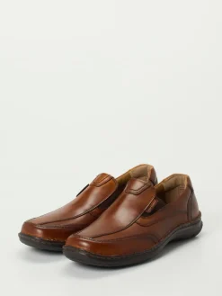 Herren Josef Seibel – Slipper aus Kalbleder cognac