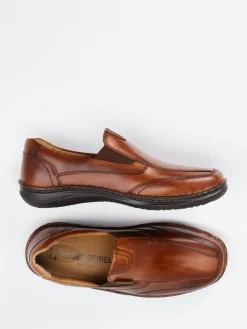 Herren Josef Seibel – Slipper aus Kalbleder cognac