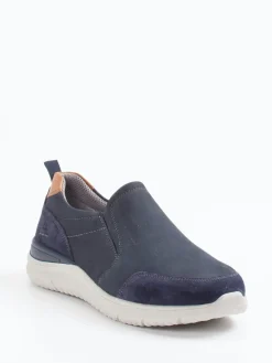 Herren Josef Seibel – Slipper aus Nubukleder Dunkel