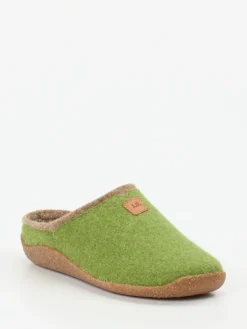 Damen Josef Seibel Relax – Filzpantoffeln aus Wollfilz moos