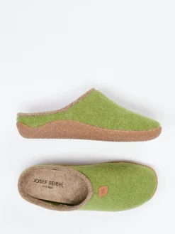 Damen Josef Seibel Relax – Filzpantoffeln aus Wollfilz moos