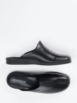 Herren Josef Seibel Relax – Leder-Pantolette aus Kalbleder