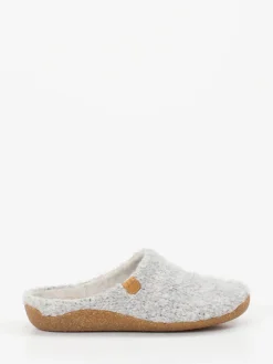 Damen Josef Seibel Relax – Pantoffeln aus Filz in Hell