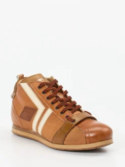 – Mid-Top-Sneaker aus Kalbleder cognac*Kamo Gutsu Outlet