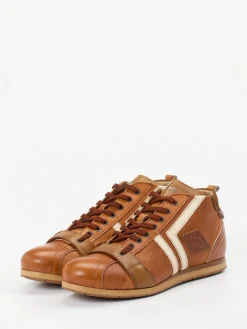 – Mid-Top-Sneaker aus Kalbleder cognac*Kamo Gutsu Outlet