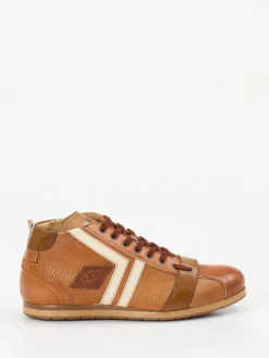 – Mid-Top-Sneaker aus Kalbleder cognac*Kamo Gutsu Outlet