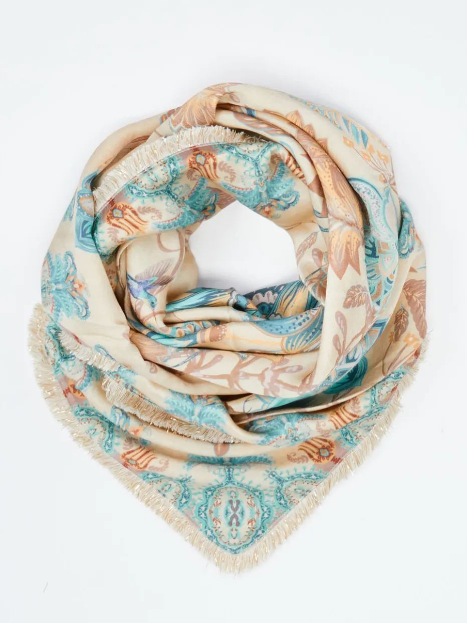 – Dreieckstuch aus Viskose mit Blumenprint*Katherina Loretta Outlet