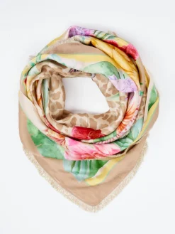 – Halstuch aus Synthetik mit Tropenprint*Katherina Loretta New