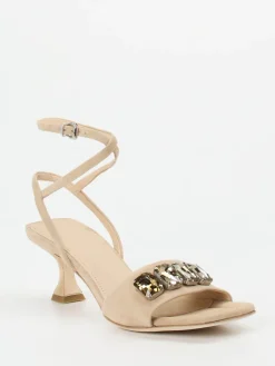 Kennel & Schmenger – Abendsandalen aus Veloursleder Beige*Kennel u0026 Schmenger Sale