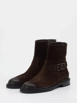 Damen Kennel u0026 Schmenger Kennel & Schmenger – Biker-Stiefelette aus Veloursleder