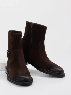 Damen Kennel u0026 Schmenger Kennel & Schmenger – Biker-Stiefelette aus Veloursleder