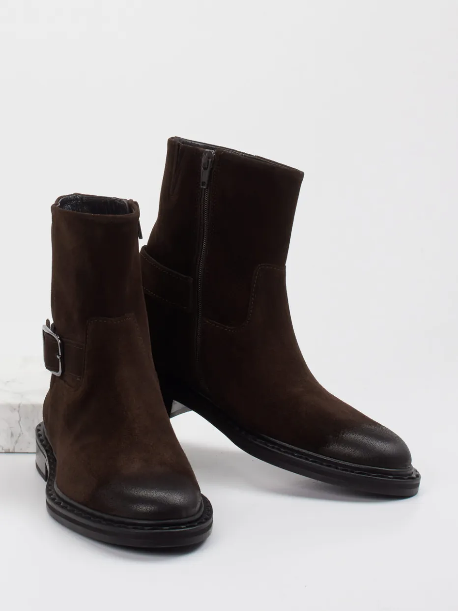 Damen Kennel u0026 Schmenger Kennel & Schmenger – Biker-Stiefelette aus Veloursleder