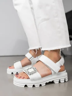 Damen Kennel u0026 Schmenger Kennel & Schmenger – Chunky-Sandale aus Kalbleder