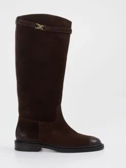 Kennel & Schmenger – Kniehohe Stiefel aus Veloursleder Dunkel*Kennel u0026 Schmenger Best