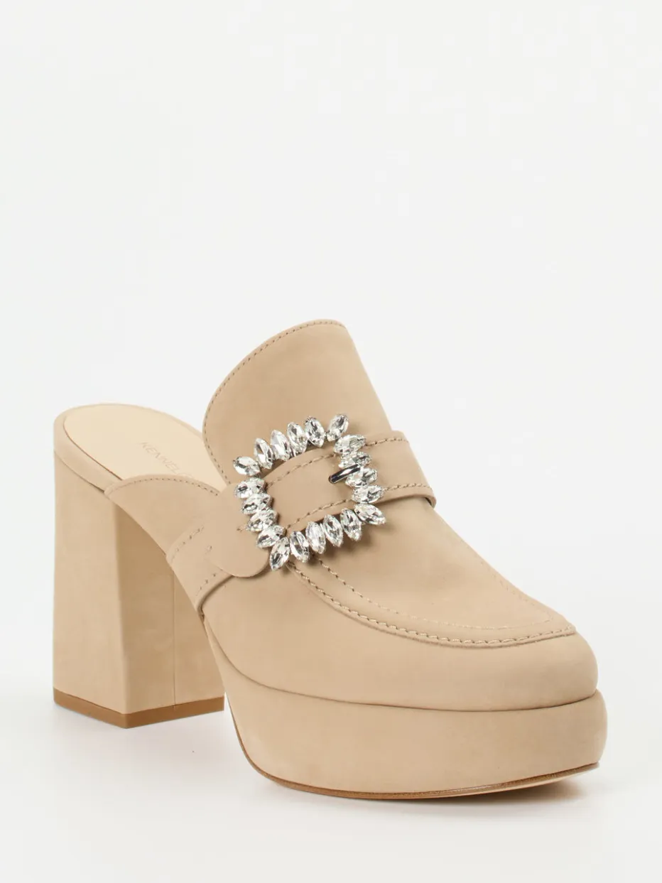 Kennel & Schmenger – Plateau-Mules aus Nubukleder Beige*Kennel u0026 Schmenger Hot