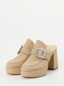 Kennel & Schmenger – Plateau-Mules aus Nubukleder Beige*Kennel u0026 Schmenger Hot