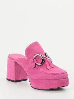 Damen Kennel u0026 Schmenger Kennel & Schmenger – Plateau-Mules aus Veloursleder