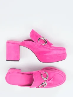 Damen Kennel u0026 Schmenger Kennel & Schmenger – Plateau-Mules aus Veloursleder