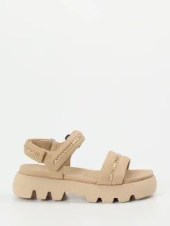 Damen Kennel u0026 Schmenger Kennel & Schmenger – Sandalen aus Nubukleder Beige