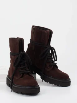 Damen Kennel u0026 Schmenger Kennel & Schmenger – Schnürboots aus Lammleder dunkel