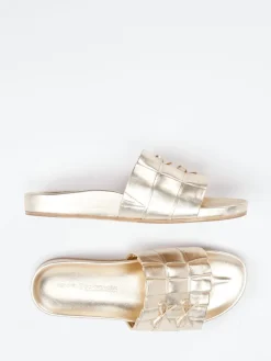 Kennel & Schmenger – Slides aus Kalbleder in metallic*Kennel u0026 Schmenger Best