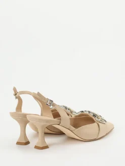 Damen Kennel u0026 Schmenger Kennel & Schmenger – Slingback-Pumps aus Veloursleder Beige