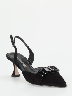 Damen Kennel u0026 Schmenger Kennel & Schmenger – Slingpumps aus Veloursleder