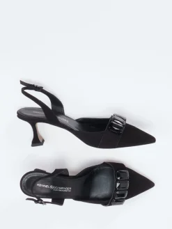 Damen Kennel u0026 Schmenger Kennel & Schmenger – Slingpumps aus Veloursleder