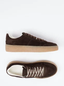 Damen Kennel u0026 Schmenger Kennel & Schmenger – Sneaker aus Veloursleder Dunkel