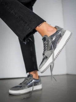 Damen Kennel u0026 Schmenger Kennel & Schmenger – Sneaker aus Veloursleder und Metallic