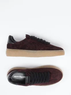 Damen Kennel u0026 Schmenger Kennel & Schmenger – Sneaker aus Veloursleder Bordeaux