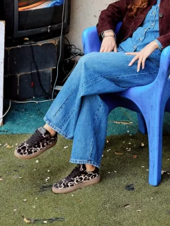 Damen Kennel u0026 Schmenger Kennel & Schmenger – Sneaker aus Veloursleder mit Leoprint