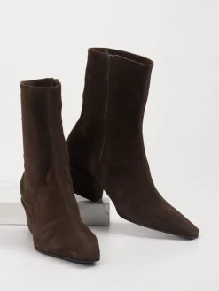 Damen Kennel u0026 Schmenger Kennel & Schmenger – Sock Boots aus Veloursleder dunkel