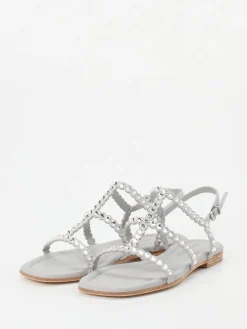 Damen Kennel u0026 Schmenger Kennel & Schmenger – Zehensandale aus Metallicleder