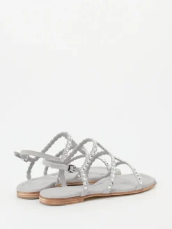 Damen Kennel u0026 Schmenger Kennel & Schmenger – Zehensandale aus Metallicleder