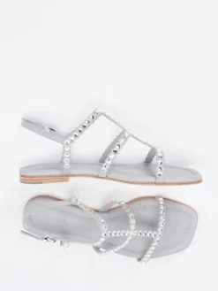 Damen Kennel u0026 Schmenger Kennel & Schmenger – Zehensandale aus Metallicleder