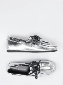 Kennel & Schmenger – Loafer aus Metallic-Leder in Silber*Kennel u0026 Schmenger Clearance