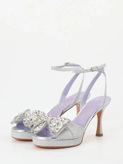 Damen Konstantin Starke – Abendsandale aus Metallicleder